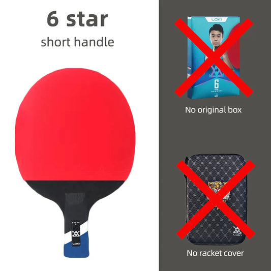 9 Star Table Tennis Racket Professional 5+2 Carbon Ping Pong Paddle 6/7/8/9 Star Ultra Offensive with Sticky Rubbers