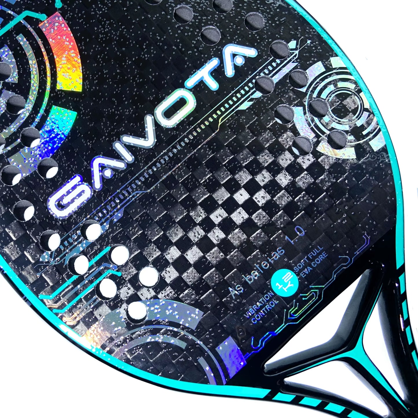 Beach Tennis Racquet 12K Rough Surface+Backpack
